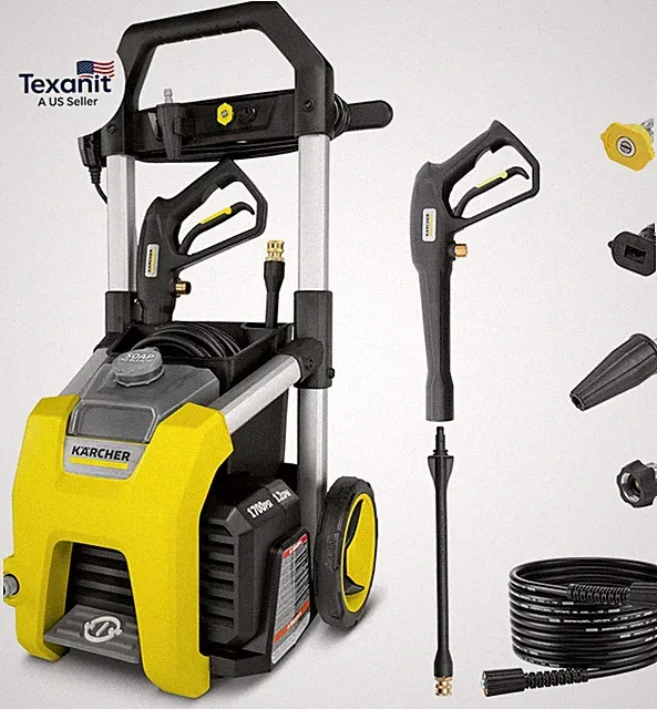 Kärcher Pressure Washer K1700, CETA Certified, 3 Spray Nozzles, Detergent Tank