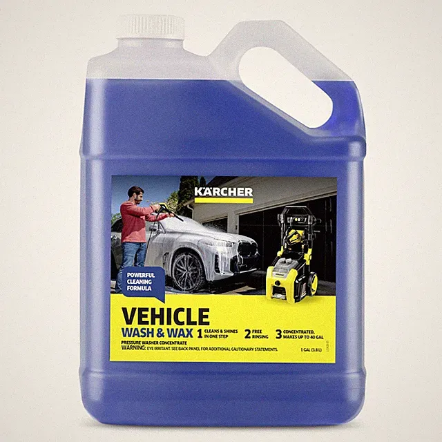 Kärcher Vehicle Wash and Wax, Pressure Washer 128 Fl Oz (Pack of 1), Blue