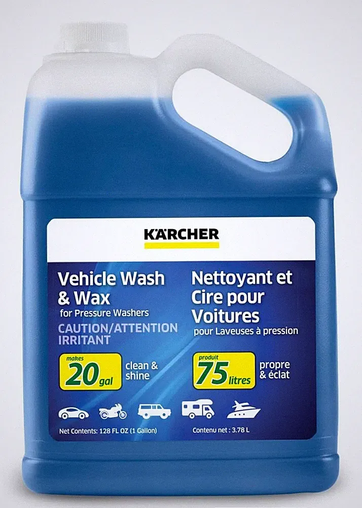 Kärcher Vehicle Wash and Wax Pressure Washer Detergent - Pressure Washer Soap fo