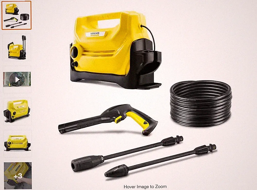 Kärcher K 2 Entry - 1600 PSI Portable Electric Power Pressure Washer with Var...