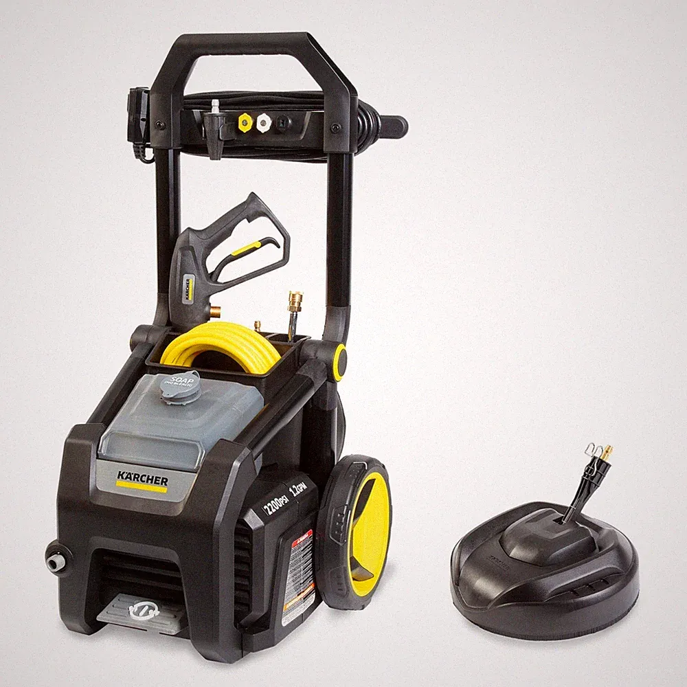 Kärcher K2200PSB Pressure Washer & Surface Cleaner, 2200 PSI - Max 2.07 GPM