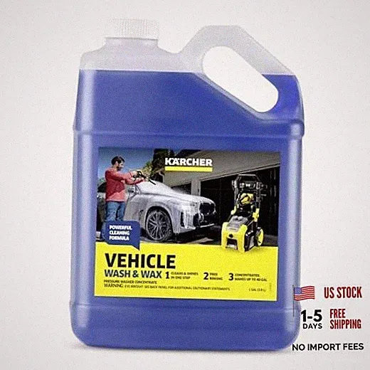 KÄRCHER Vehicle Wash and Wax, Pressure Washer Detergent | Cleans Cars, Bikes