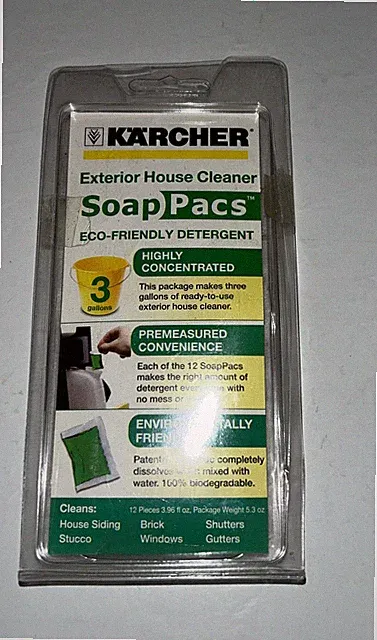 KARCHER 12 Pack Soap Pacs Concentrated Exterior House Cleaner Pressure Washers