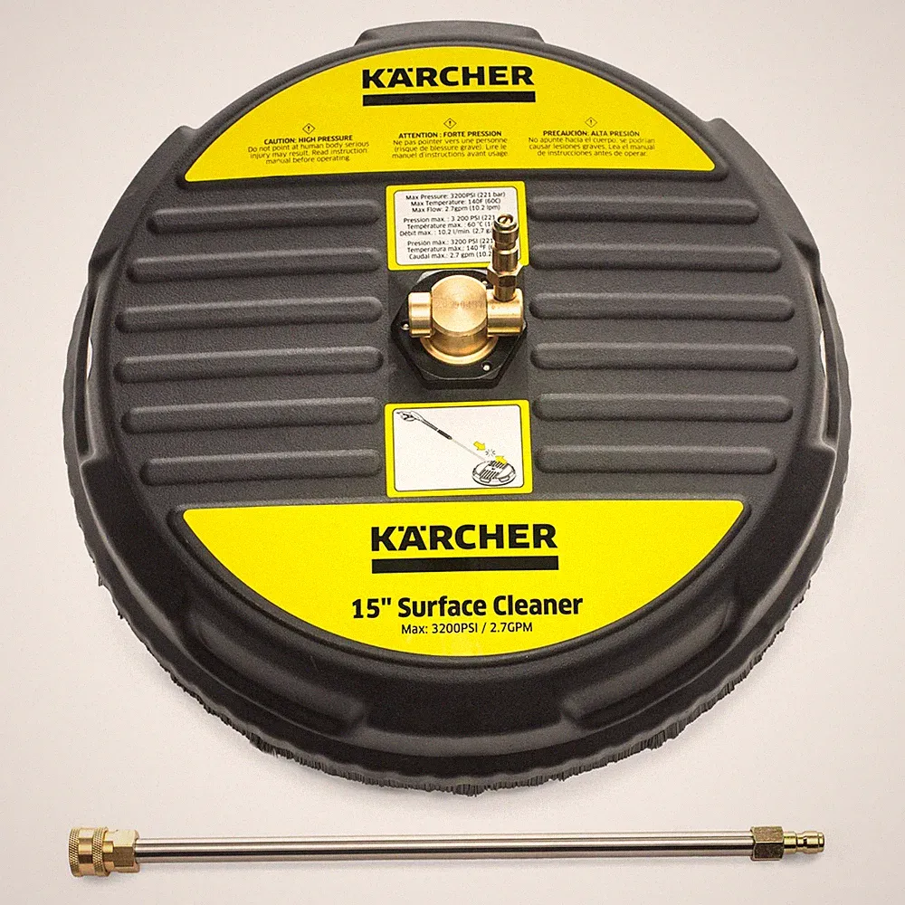 Karcher 15" Surface Cleaner for Pressure Washer, 3200 PSI, Quick Connect - NEW