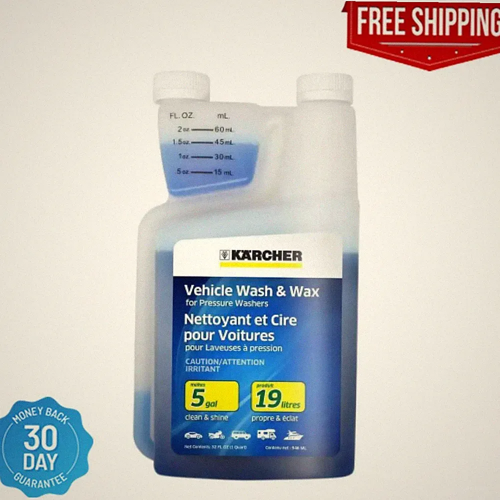 Karcher Car Wash & Wax Pressure Washer Cleaning Detergent Soap Concentrate Shine