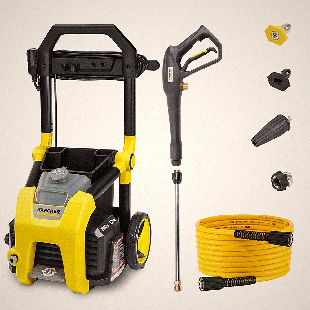 Karcher K1900PS 2375 Max PSI Pressure Washer with Onboard Storage, 0.5 Detergent