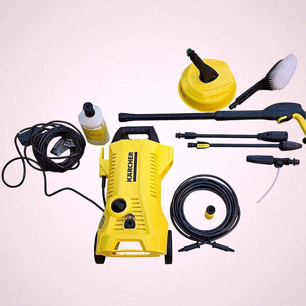 Karcher K2 Power Control Electric High Pressure Washer Kit Yellow Black