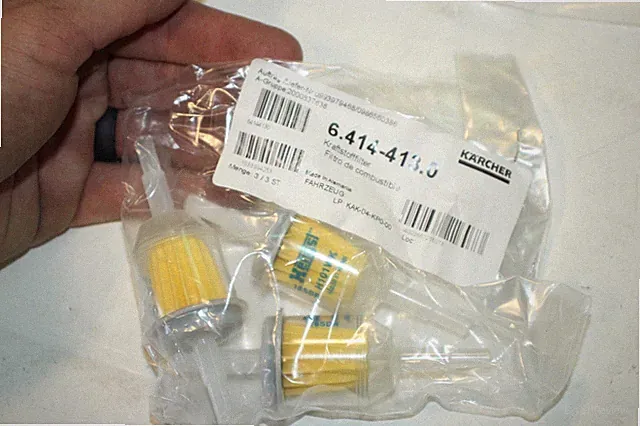 Karcher Pressure Washer Set of 3 Combustible Filter 6.414-413.0