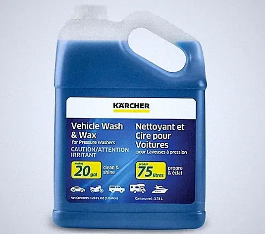 Karcher Pressure Washer Vehicle Wash & Wax Concentrate 1 Gallon Car Cleaner Soap