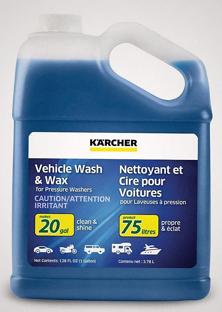 Karcher Vehicle Wash and Wax Concentrated Pressure Washer Detergent Makes 20 Gal