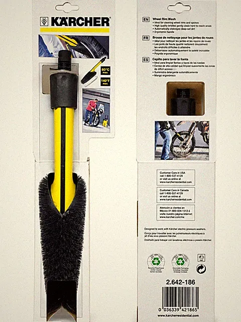 Karcher Wheel Rim Wash Brush Pressure Washer Attachment 2.642-186 New