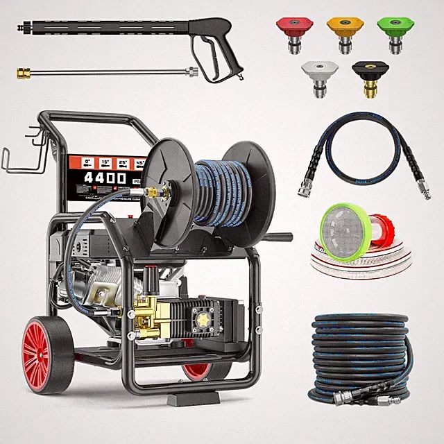 KARHDIR 4400 PSI Gas Pressure Washer One-Button Start 420cc 15HP 4.0GPM 4-Stroke