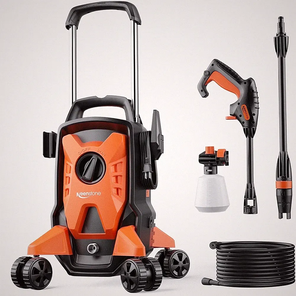 Keenstone Electric Pressure Washer, 4000 PSI, 2.8 GPM, Adjustable Nozzle 0-120