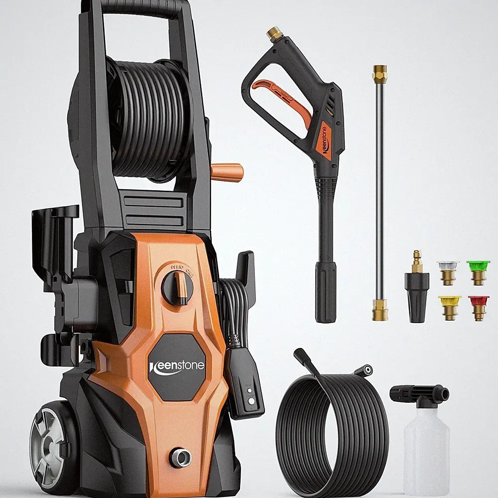 Keenstone Electric Pressure Washer, 4200 PSI, 3 GPM, 20FT Hose, 35FT Power Cord