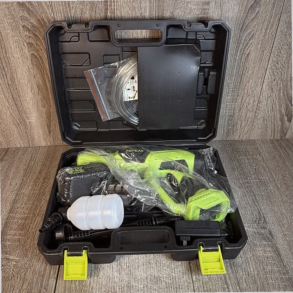 KEPEAK 1450PSI Cordless Pressure Washer Portable Power Cleaner W/Battery 21v