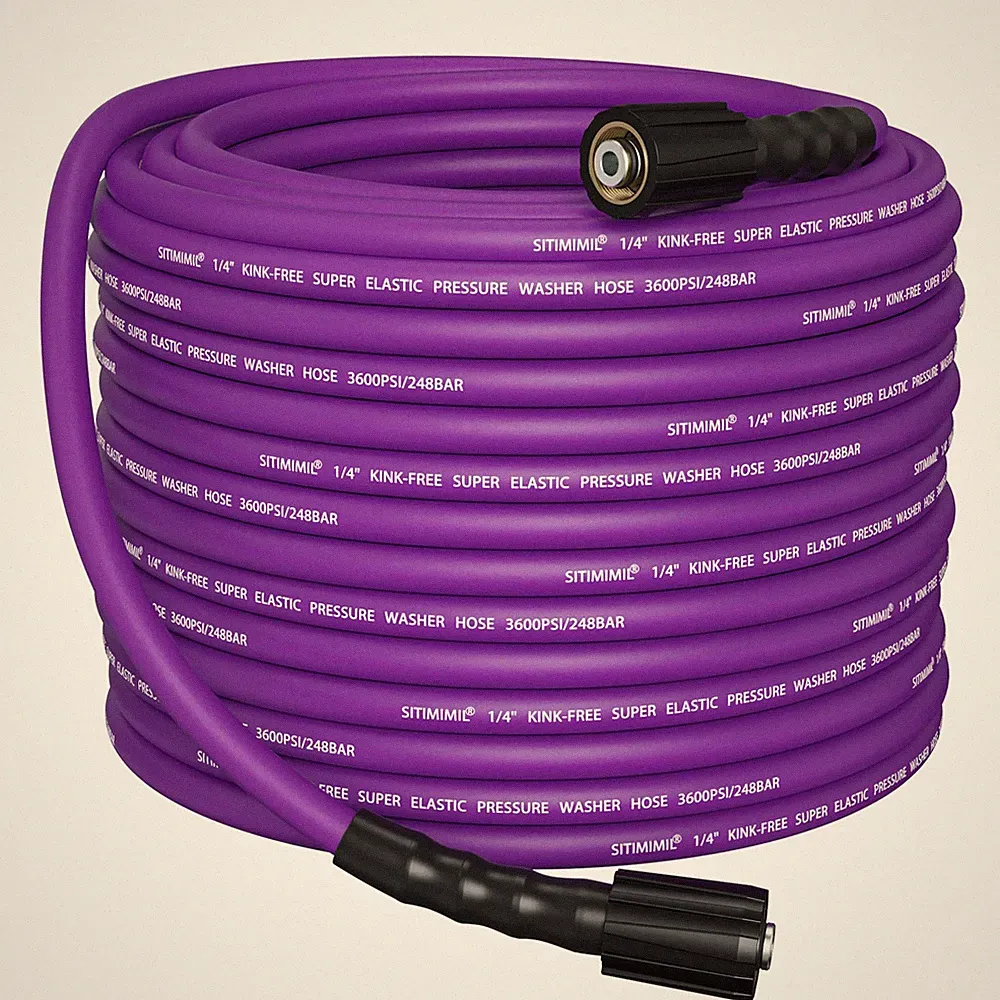 ® Kink Resistant Super Flexible 1/4" Pressure Washer Hose 50FT, 3600PSI, M22-...