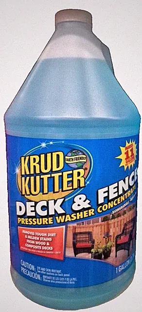 Krud Kutter Deck & Fence Cleaner, Pressure Washer Concentrate, 1 Gallon Bottle