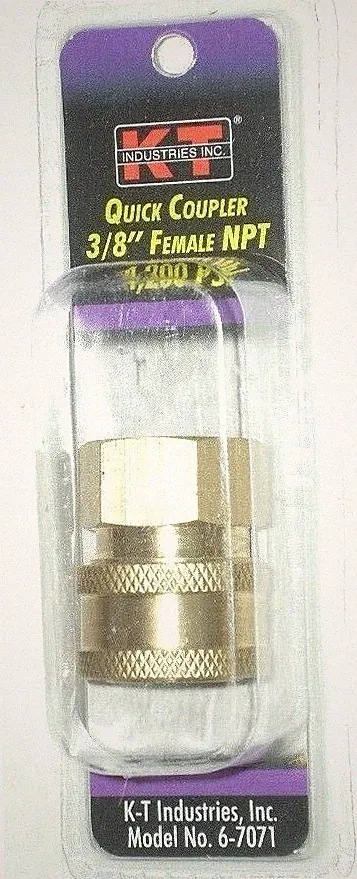 KT Industries 6-7071 Quick Coupler 3/8" Female NPT 4200 PSI for Pressure Washer