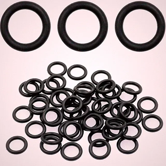 Kyuionty 50Pcs Power Pressure Washer O-Rings for 1/4 Inch M22 Quick black