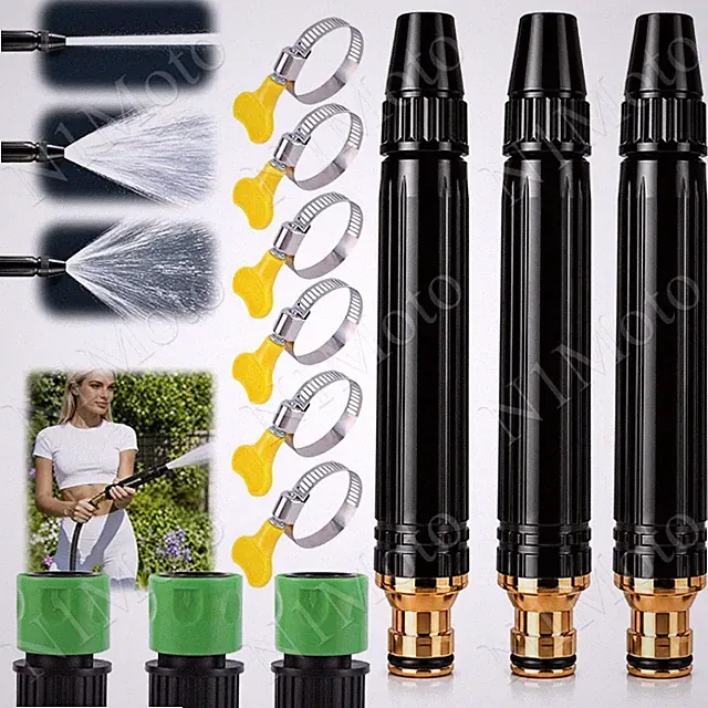 Larnto High Pressure Hose Nozzle Water Gun for Car Wash Garden Pressure Booster