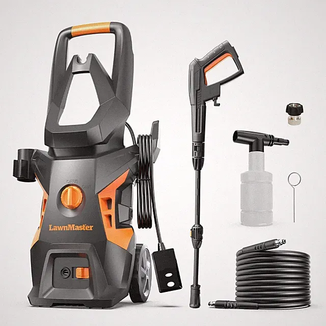 LawnMaster LT306-1800C Electric Pressure Washer 13 Amp 1.4 GPM 2100 Orange