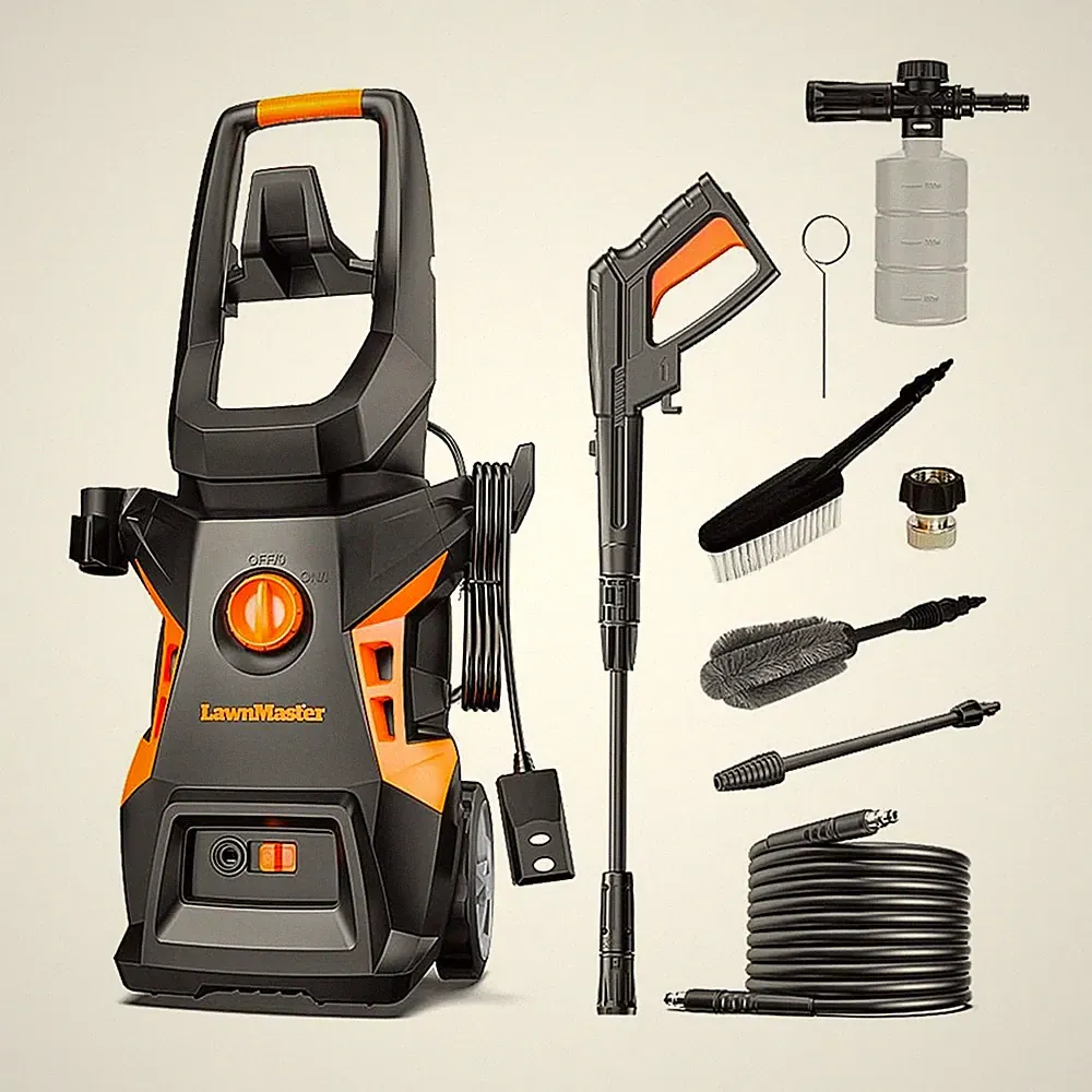 LawnMaster LT506-2000A Electric Pressure Washer 2300 PSI 1.4 GPM Power Washer