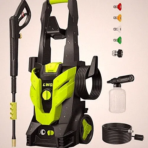 LIGHT GREEN - LWG PRESSURE WASHER, PORTABLE POWER WASHER, 4 QUICK CONNECT