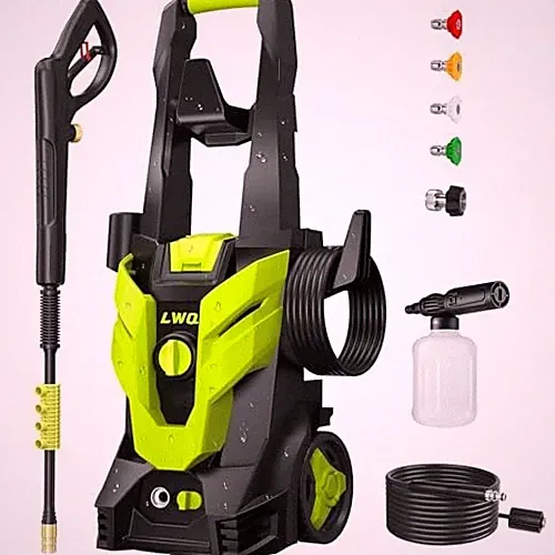 LIGHT GREEN - LWG PRESSURE WASHER, PORTABLE POWER WASHER, 4 QUICK CONNECT