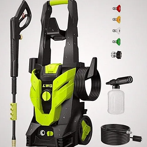 LIGHT GREEN - LWG PRESSURE WASHER, PORTABLE POWER WASHER, 4 QUICK CONNECT