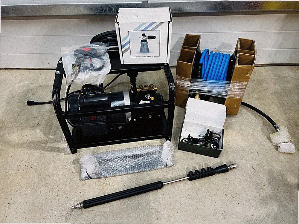 Light Use - AR Blue Clean RCA3-PRO Pressure Washer Kit, Reel, Foam Cannon, Wand