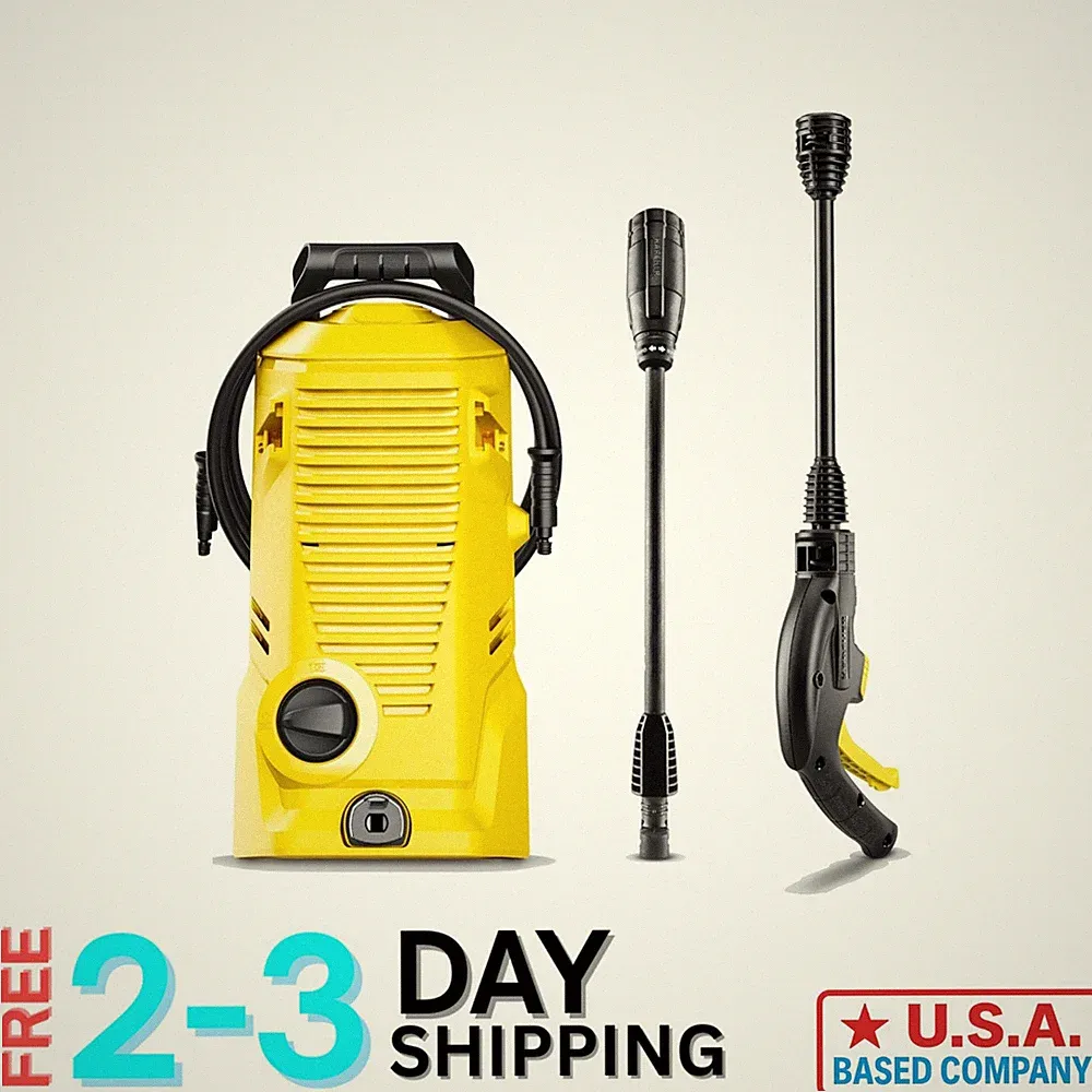 Lightweight 1700 PSI K 1 Pressure Washer - Portable & Versatile Cleaning Power