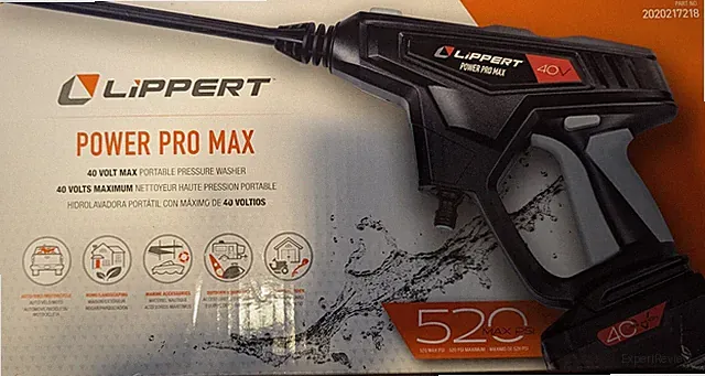 Lippert Power Pro Max™ Portable Pressure Washer 40V Max - 520 Max PSI