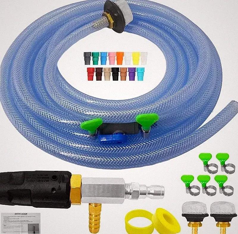 Long Range spray Nozzle kit for Pressure Washer Downstream Injection 4-4.5GPM