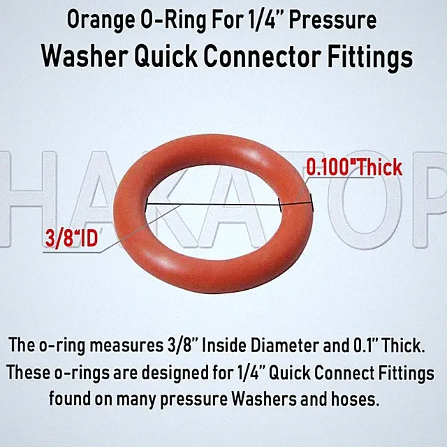 lot of 4 Pressure Washer O-Rings Seal for 1/4" Quick Coupler repair gaskets