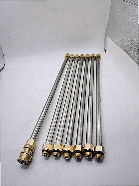 Lot of 7 Pressure Washer Stainless Steel Lance Spray Wand 15"