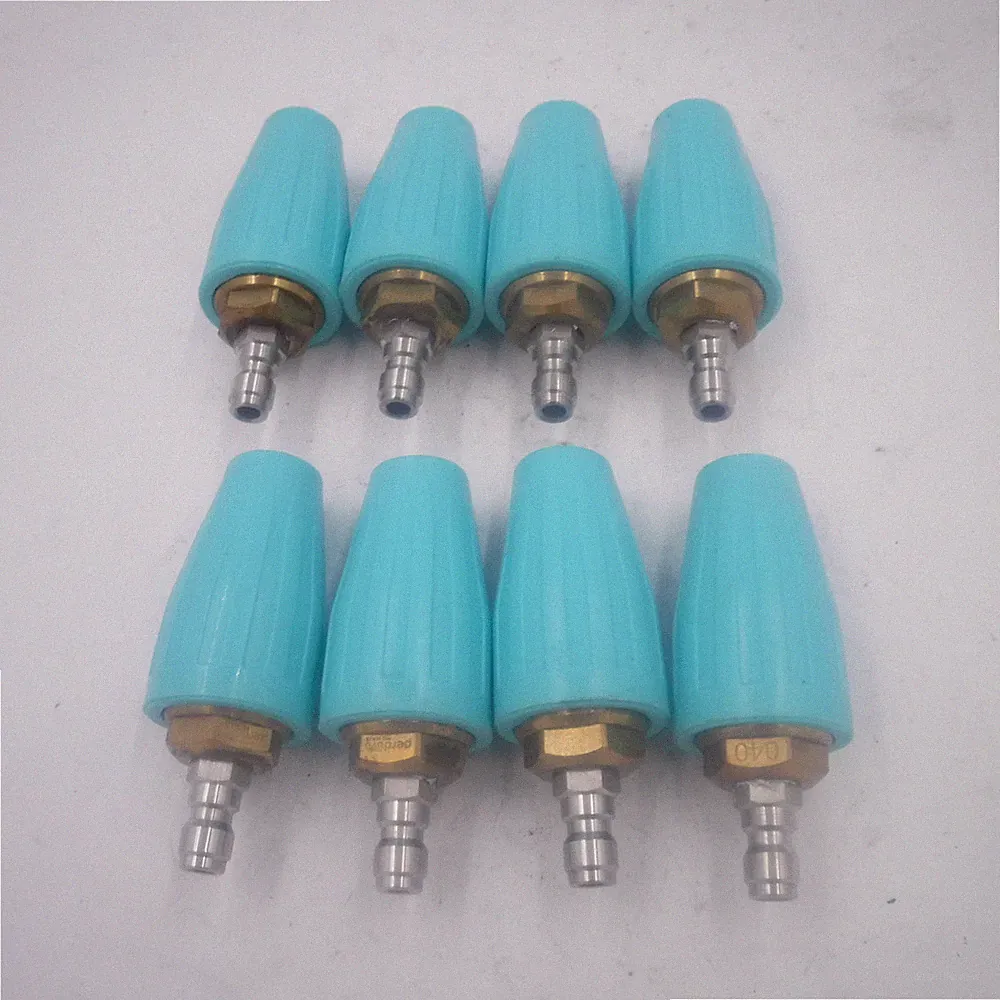 Lot of 8 Perdura Pressure Washer Turbo Nozzles 4000 PSI 1/4" Quick Connect