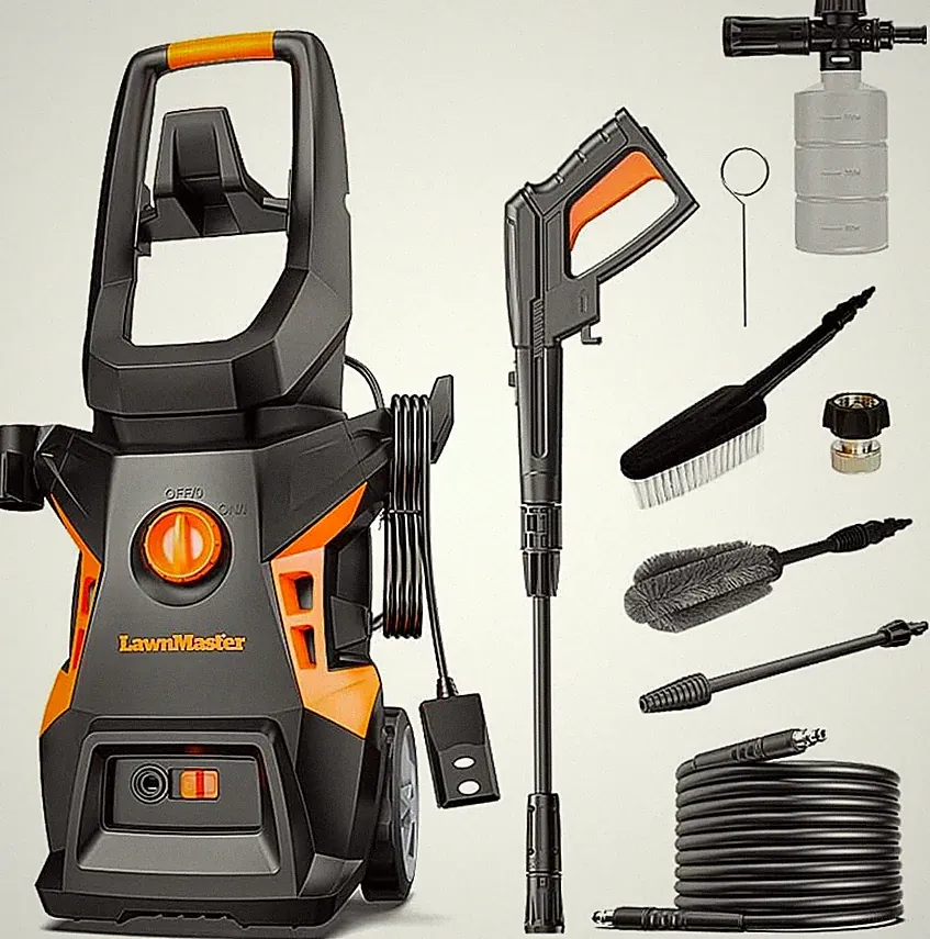 LT506-2000A Electric Pressure Washer 2300 PSI with Detergent Bottle, 13 Amp