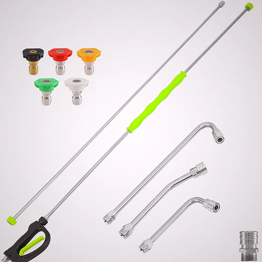 M MINGLE 120'' Pressure Washer Extension Wand Handle Gun, 4000 PSI PW76-3