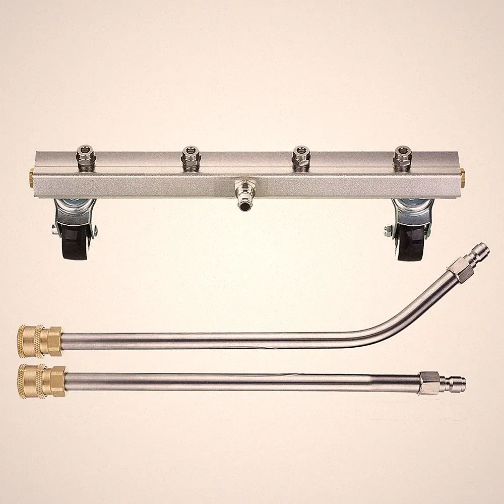 M MINGLE 13’’ Pressure Washer Undercarriage Cleaner with 2 Extension Wands