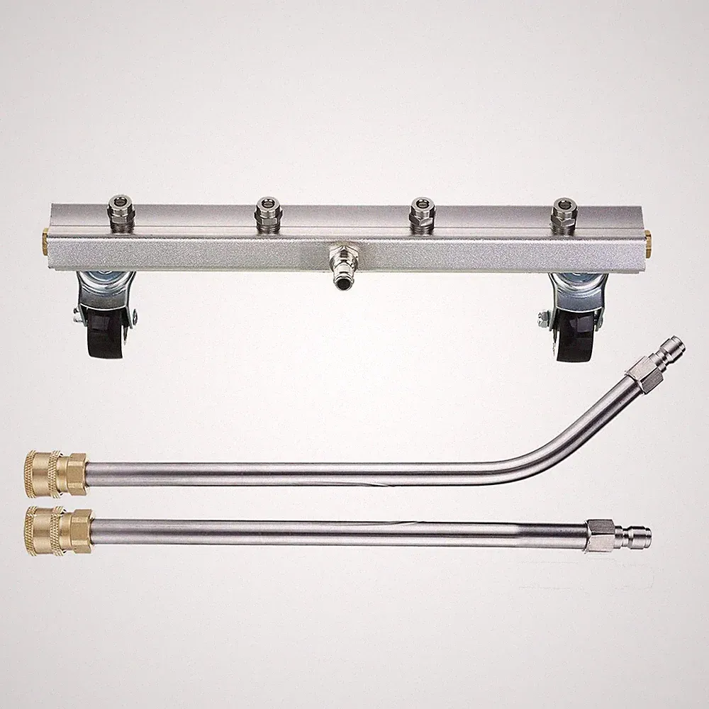 M MINGLE 13’’ Pressure Washer Undercarriage Cleaner with 2 Extension Wands
