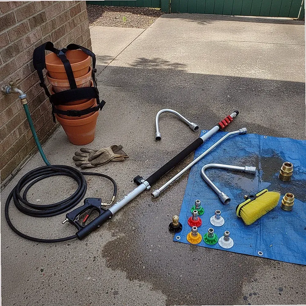 M Mingle 20 FT Telescoping Pressure Washer Wand with Accessories for High