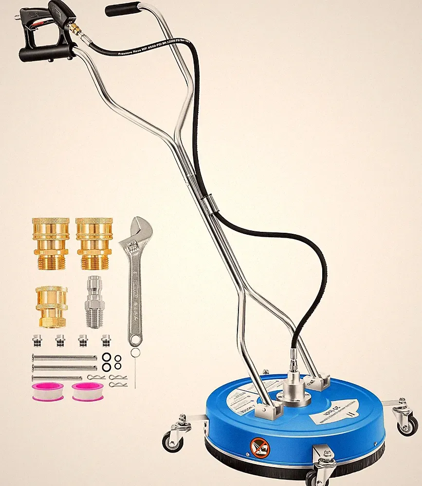 M MINGLE 20 Inch Pressure Washer Surface Cleaner 4500 PSI Driveways