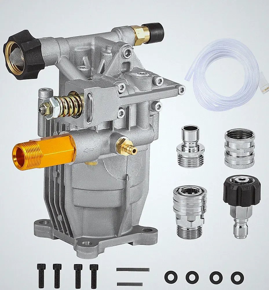 M MINGLE 3/4 Shaft Horizontal Pressure Washer Pump - 3000 PSI Power Washer Pump