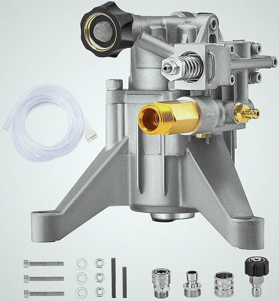 M MINGLE 3000 PSI Vertical Pressure Washer Pump 7/8” Shaft Rear Outlet 2.4 GPM