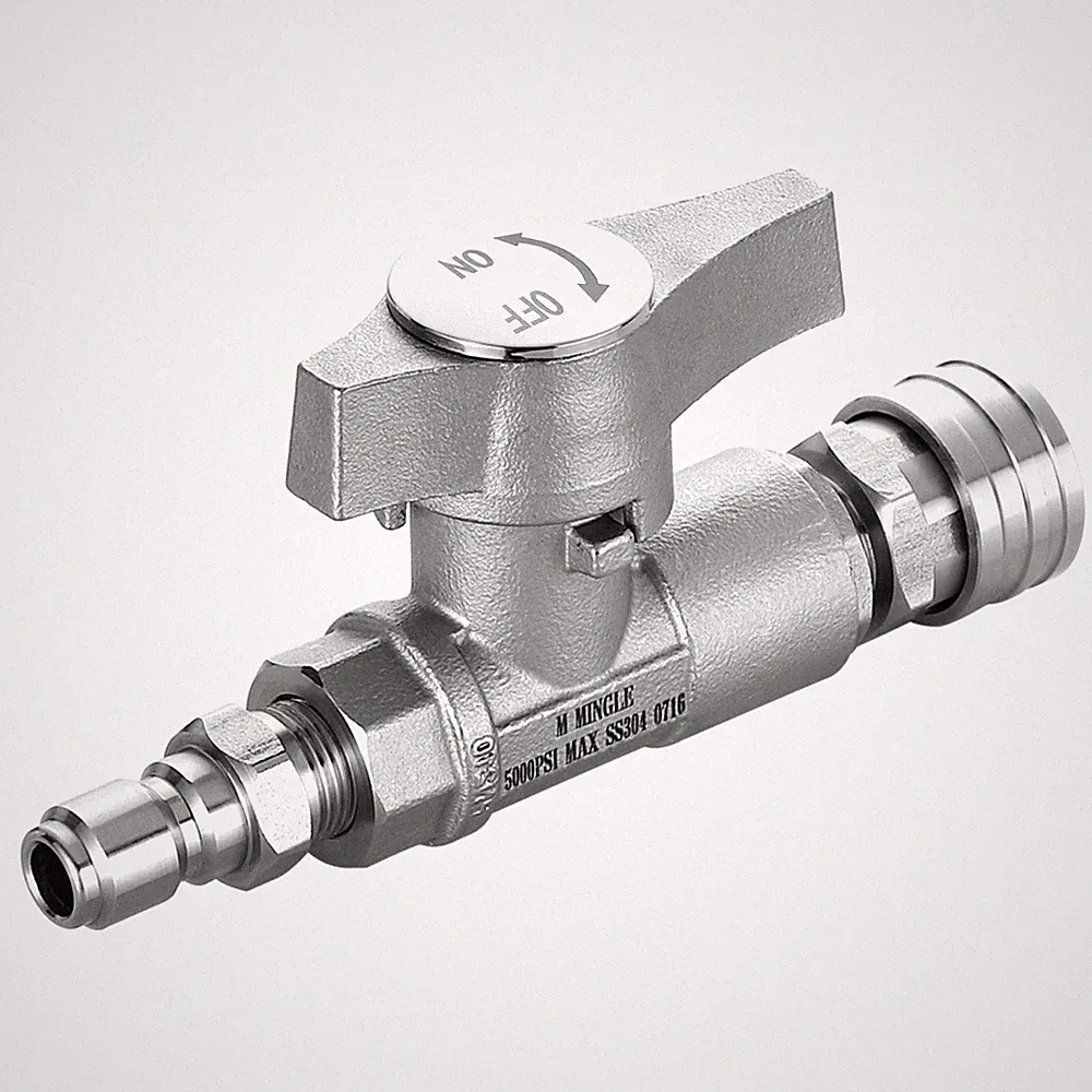 M MINGLE Ball Valve Pressure Washer, 3/8" Quick Connect Ball Valve for Power...