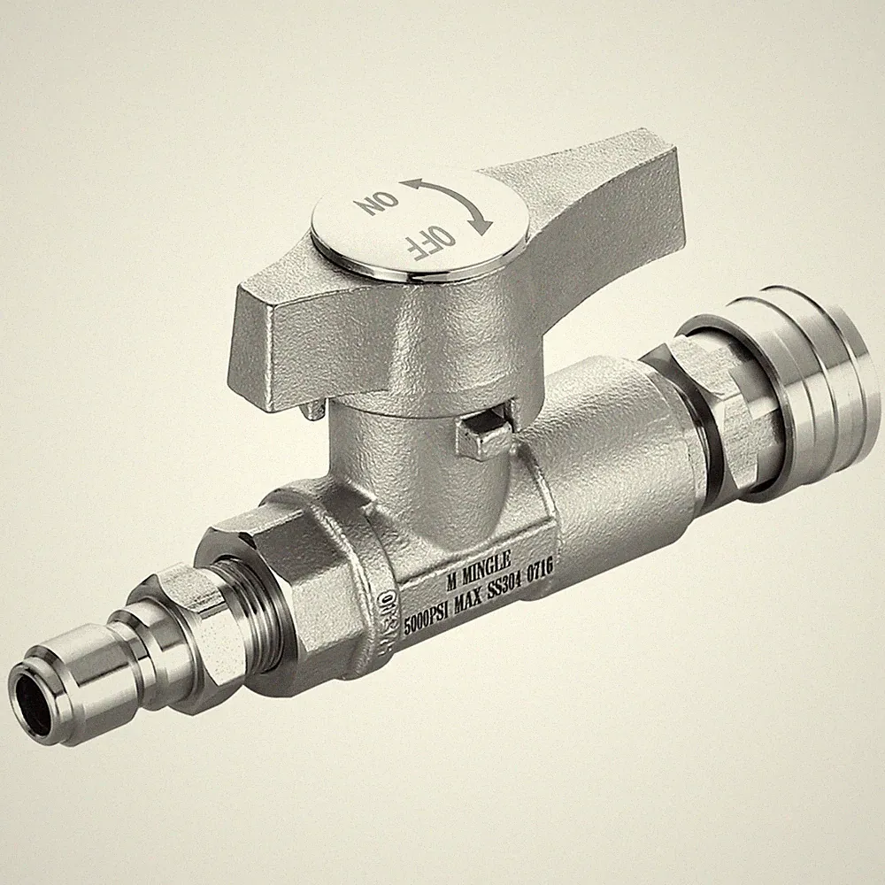 M MINGLE Ball Valve Pressure Washer, 3/8" Quick Connect Ball Valve for Power...