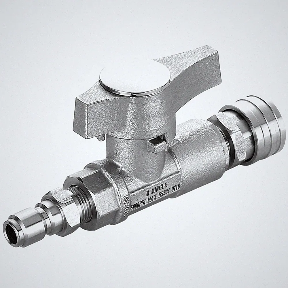 M MINGLE Ball Valve Pressure Washer, 3/8 Quick Connect Ball Valve for Power W...