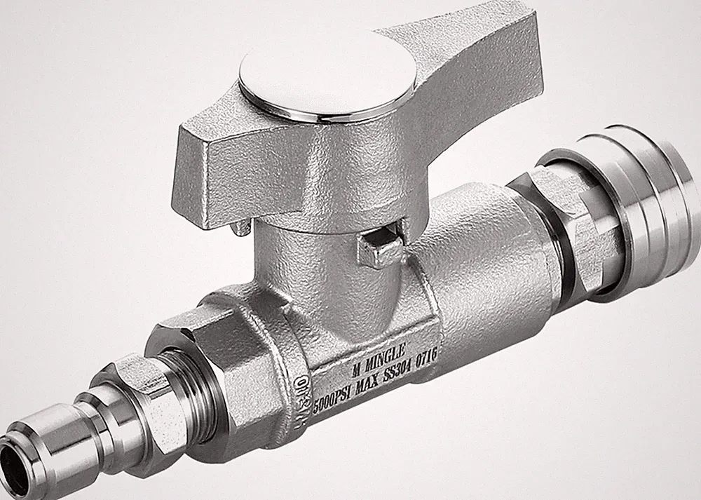M MINGLE Ball Valve Pressure Washer, 3/8" Quick Connect Ball Valve for Power Was