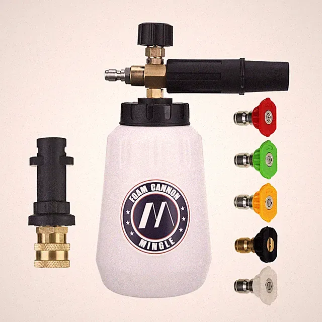 M MINGLE Foam Cannon, Compatible with Karcher K2, K3, K4, K5, K6, K7 white