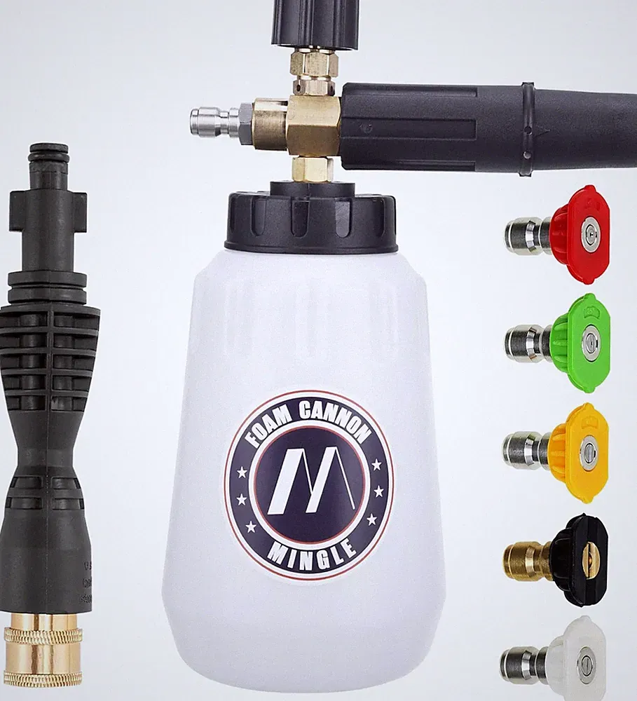 M MINGLE Foam Cannon, Compatible with Portland Husky and Ryobi Pressure Washer